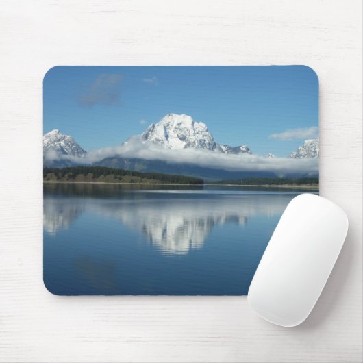 Mount Moran Reflection auf Grand Teton Mousepad (Mit Mouse)