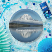 Mount Moran Reflection auf Grand Teton Pappteller (Party)