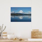 Mount Moran Reflection auf Grand Teton Poster (Küche)