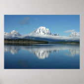 Mount Moran Reflection auf Grand Teton Poster (Vorne)