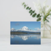 Mount Moran Reflection auf Grand Teton Postkarte (Stehend Vorderseite)