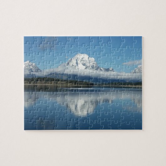 Mount Moran Reflection auf Grand Teton Puzzle (Horizontal)