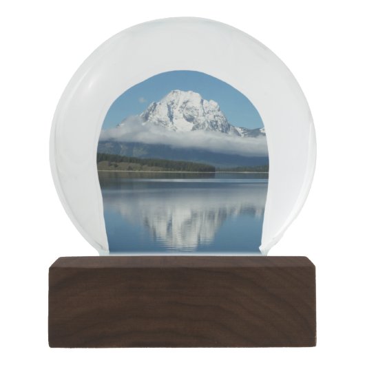Mount Moran Reflection auf Grand Teton Schneekugel (Vorderseite)