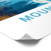 Mount Moran Wyoming Travel Print Poster (Ecke)