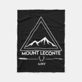 Mount Mt Leconte Smoky Mountains Tennessee Hiking Fleecedecke (Vorderseite)