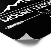 Mount Mt Leconte Smoky Mountains Tennessee Hiking  Poster (Ecke)