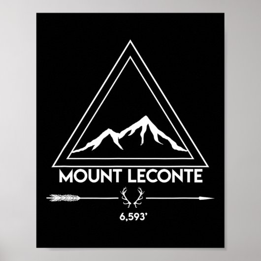 Mount Mt Leconte Smoky Mountains Tennessee Hiking  Poster (Vorne)