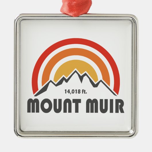 Mount Muir California Ornament Aus Metall (Vorne)