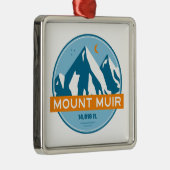 Mount Muir California Stars Moon Ornament Aus Metall (Rechts)