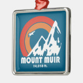 Mount Muir California Sun Eagle Ornament Aus Metall (Links)