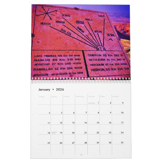 Mount Nebo Kalender (Jan 2026)