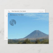 Mount Ngauruhoe (Neuseeland) Postkarte (Vorne/Hinten)