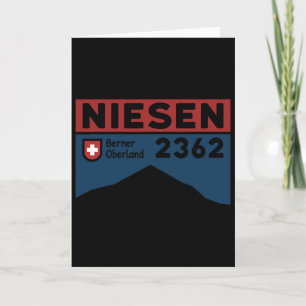 Mount Niesen Wanderung Schweiz Schweizer Skifahren Karte