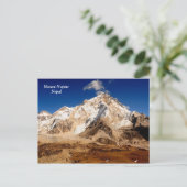 Mount Nuptse Postkarte (Stehend Vorderseite)