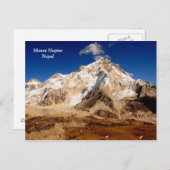 Mount Nuptse Postkarte (Vorne/Hinten)