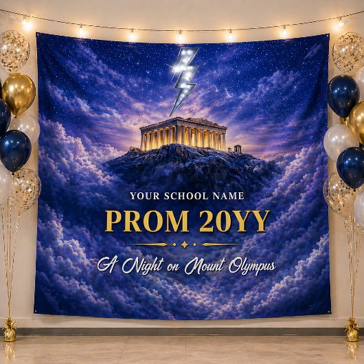 Mount Olympus Abendbanner für den Abschlussball, b Wandteppich