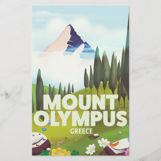 Mount Olympus Griechenland Briefpapier (Vorderseite)