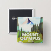 Mount Olympus Griechenland Button (Vorne & Hinten)