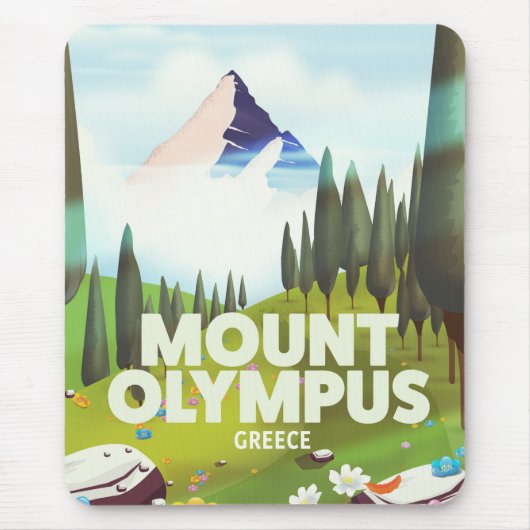 Mount Olympus Griechenland Mousepad (Vorne)