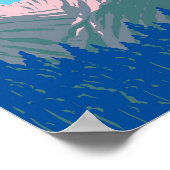 Mount Olympus Griechenland Reisen Kunst Vintag Poster (Ecke)