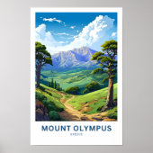 Mount Olympus Griechenland Reisen Print Poster (Vorne)