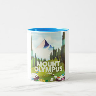 Mount Olympus Griechenland Zweifarbige Tasse
