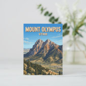Mount Olympus Utah Postkarte (Stehend Vorderseite)