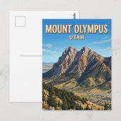 Mount Olympus Utah Postkarte (Vorne/Hinten)