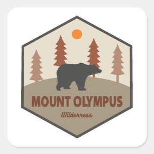 Mount Olympus Wilderness Utah Bar Quadratischer Aufkleber