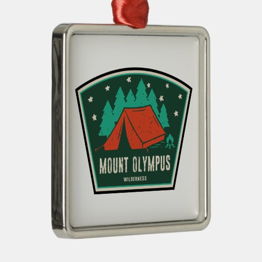 Mount Olympus Wilderness Utah Camping Ornament Aus Metall (Rechts)