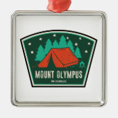 Mount Olympus Wilderness Utah Camping Ornament Aus Metall (Vorne)