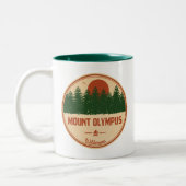 Mount Olympus Wilderness Utah Zweifarbige Tasse (Links)
