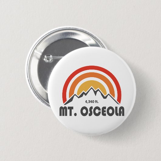 Mount Osceola New Hampshire Button (Vorne & Hinten)