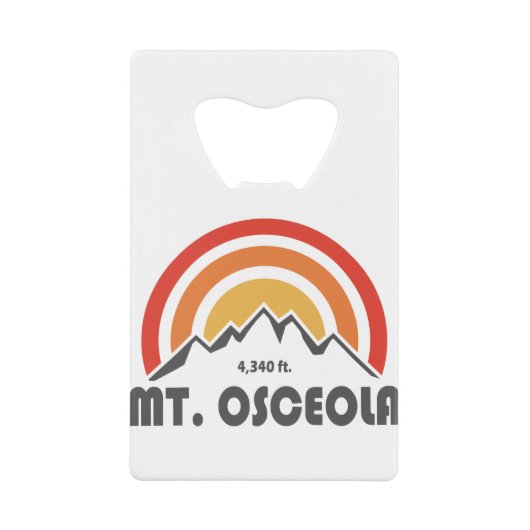 Mount Osceola New Hampshire Geldbeutel Flaschenöffner (Vorderseite)