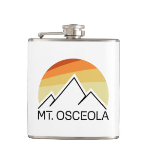 Mount Osceola New Hampshire Retro Flachmann