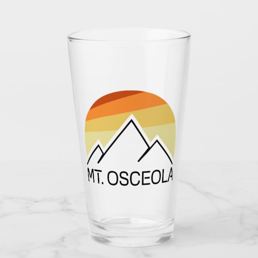 Mount Osceola New Hampshire Retro Glas (Vorderseite)
