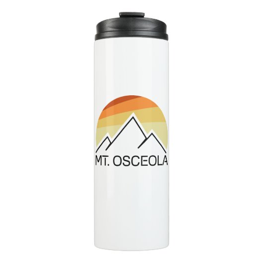 Mount Osceola New Hampshire Retro Thermosbecher (Vorderseite)