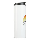 Mount Osceola New Hampshire Retro Thermosbecher (Nach links gedreht)