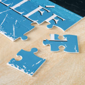 Mount Pelée, Martinique Vintage Reiseplakat Puzzle (Seite)