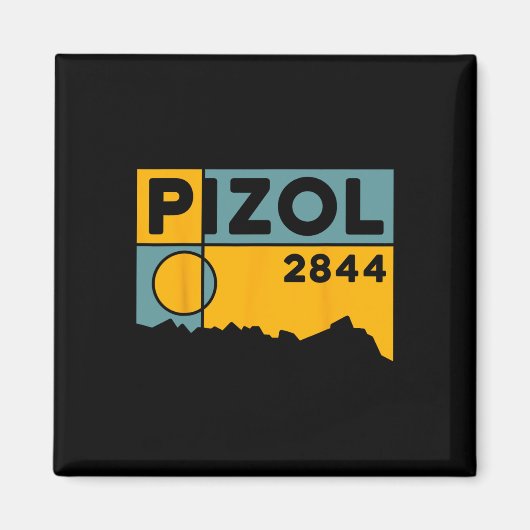 Mount Pizol Fünf-Seen-Wanderung Mountainbiken Wand Magnet (Vorne)