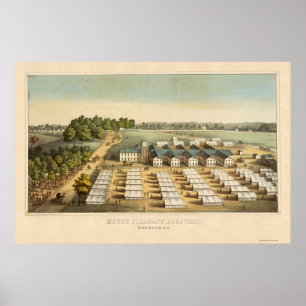 Mount Pleasant Hospitals in Washington, DC 1862 Poster