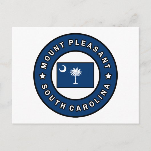 Mount Pleasant South Carolina Postkarte (Vorderseite)