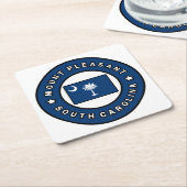 Mount Pleasant South Carolina Rechteckiger Pappuntersetzer (angewinkelt)