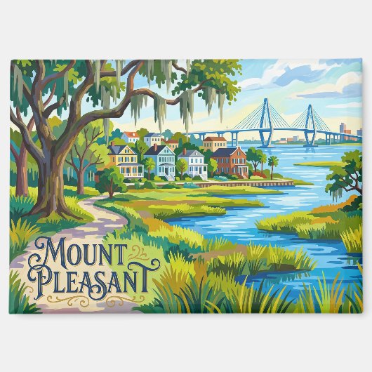 Mount Pleasant USA Magnet (Vorderseite)