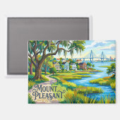 Mount Pleasant USA Magnet (Vorderseite/Rückseite)