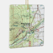 Mount Princeton Hot Springs Topo Karte Keramikornament (Rechts)