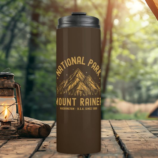 Mount Rainer National Park Forest Landscape Thermosbecher