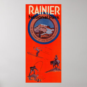 Mount Rainier Advertising Poster