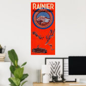 Mount Rainier Advertising Poster 2 (Heimbüro)
