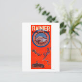 Mount Rainier Advertising Poster 2 Postkarte (Stehend Vorderseite)